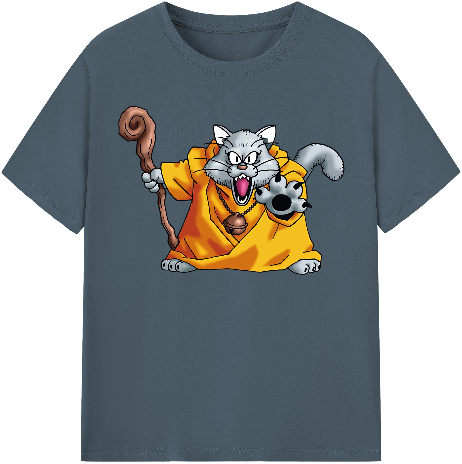（画像用） ドラゴンクエスト Doragon Kuesuto Dragon Quest 綿100％半袖Tシャツ（フロントプリント）